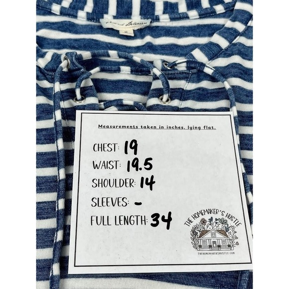 Jane and Delancey Women's Blue Casual Shift‎ Midi Dress Size Medium - Picture 5 of 6